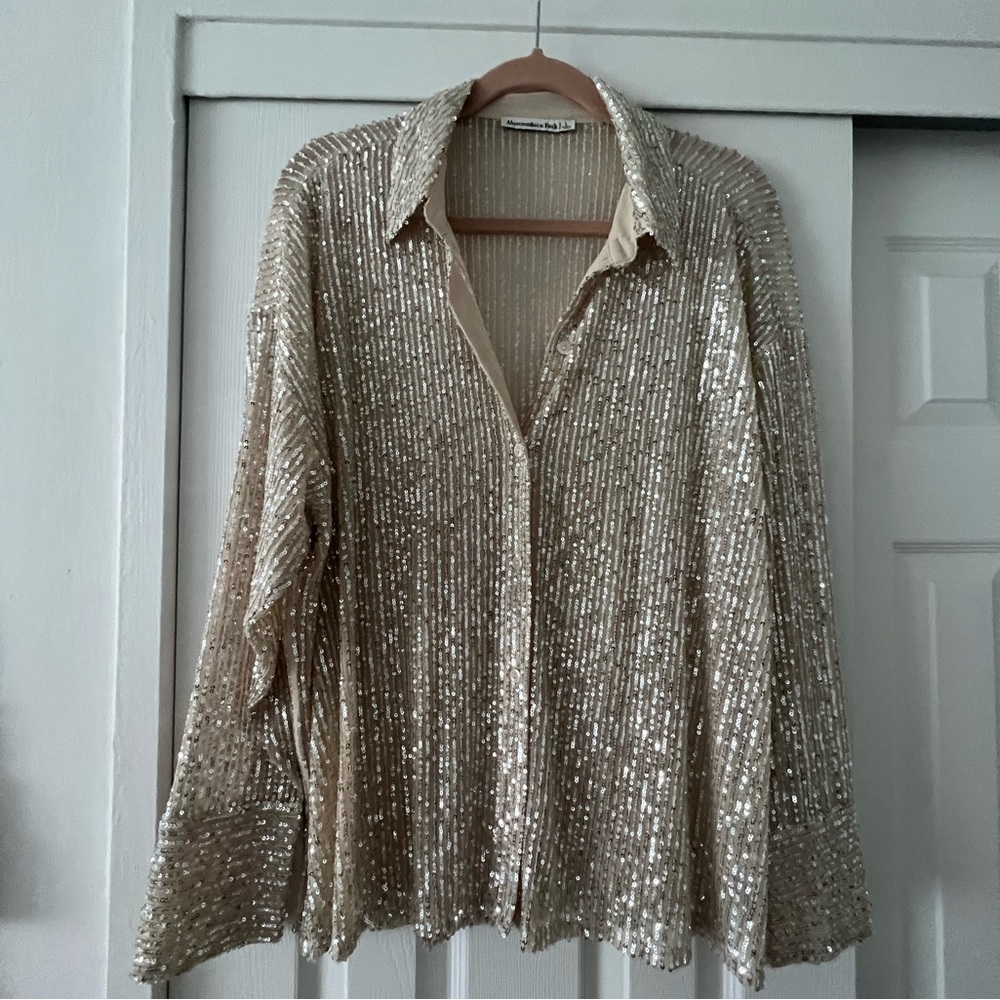 Abercrombie & Fitch sequin blouse